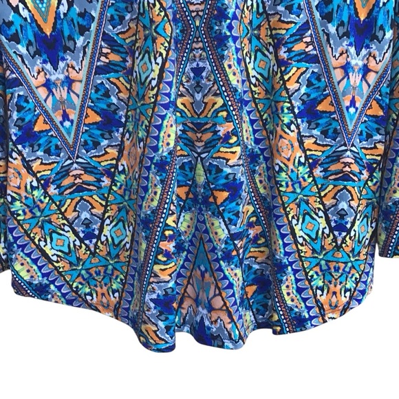 Bar 111 Monarchy Printed Lace Up Tunic Cover Up - Picture 7 of 9